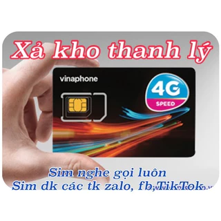 Sim Vinaphone dk tài khoản nghe gọi, đầu số cổ 09 và 08