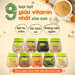 Hạt ăn dặm mix sẵn Mămmy, Hạt hữu cơ mămmy tỉ lệ trộn hạt chuẩn khoa học 120g-145g,