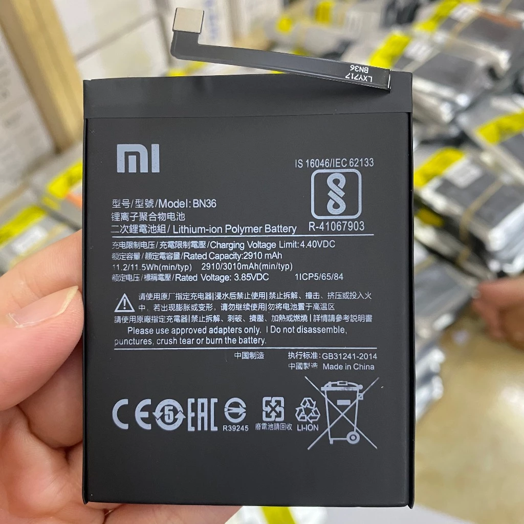 Pin zin Xiaomi Mi A2 / Mi 6X (BN36) loại AA bao test đổi mới