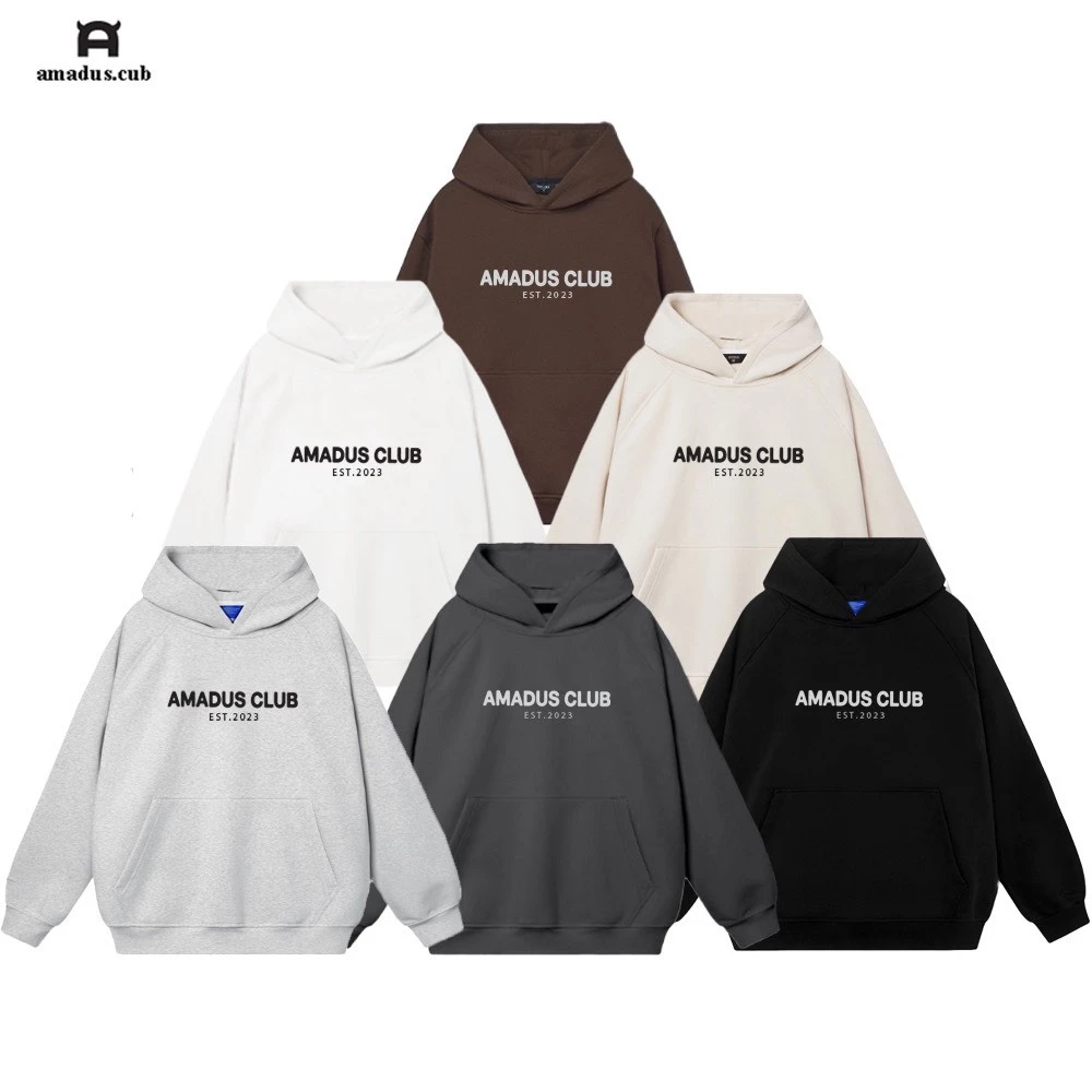 Hoodie AMADUS CLUB , Áo Nỉ Hoodie Form Rộng Unisex Nam Nữ Mặc Đẹp