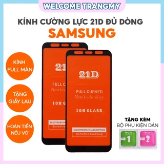 Kính cường lực 21D Samsung Full Màn hình J2 J4 J6 J8 A6 A7 A8 A9 2018 Core Prime Pro Plus J4+ J6+ A6+ A8+