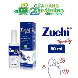 Xịt khử mùi hôi chân và giày (hương quế) Zuchi Family 50ml