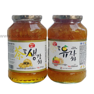 Mật ong Chanh vàng , Mật ong Gừng Gavo Hàn Quốc 1kg