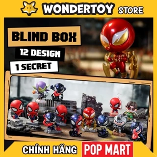 Mô hình Pop Mart Spider Man Maximum Venom Blind Box (Hộp mù) - Marvel chính hãng