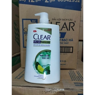 Dầu gội Sạch Gàu CLEAR Mát Lạnh Bạc Hà 1,4kg