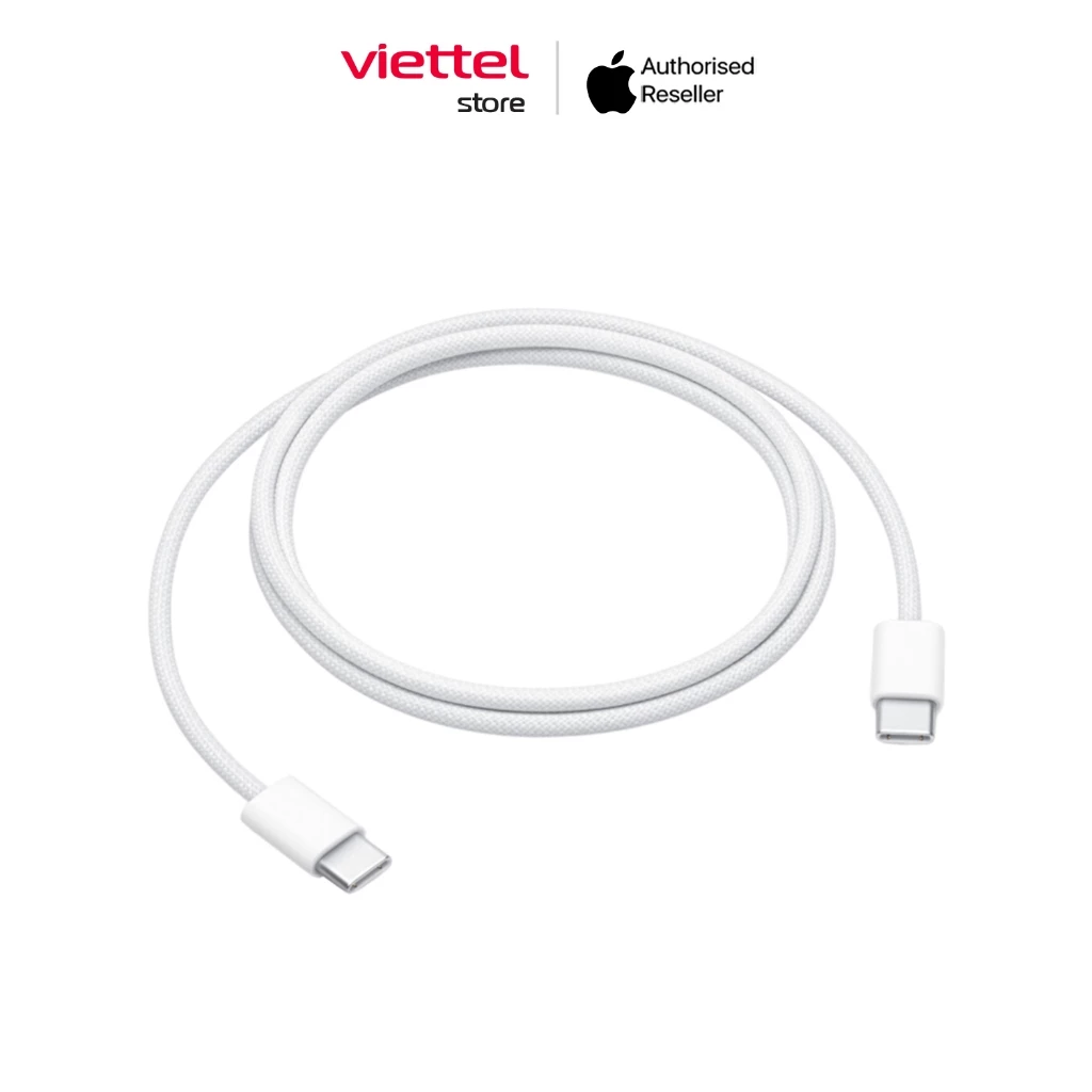 Cáp sạc Apple USB-C to USB-C 60W (1m) Chính hãng (dùng cho iPhone 15 series trở lên)