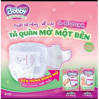 Tã quần Bobby mở 1 bên cho bé từ 3-8kg 50 miếng