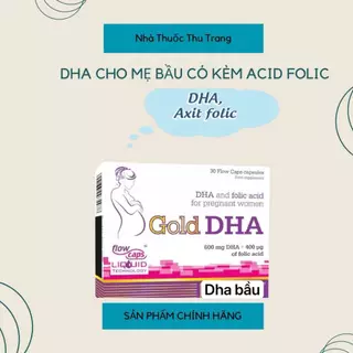 ĐỦ BILL- Bổ Sung Dha, Acid Folic Cho Phụ Nữ Mang Thai, Cho Con Bú