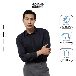 Áo Sơ Mi Tay Dài Nam Trơn Form Fitted - Routine 10F22SHL042C