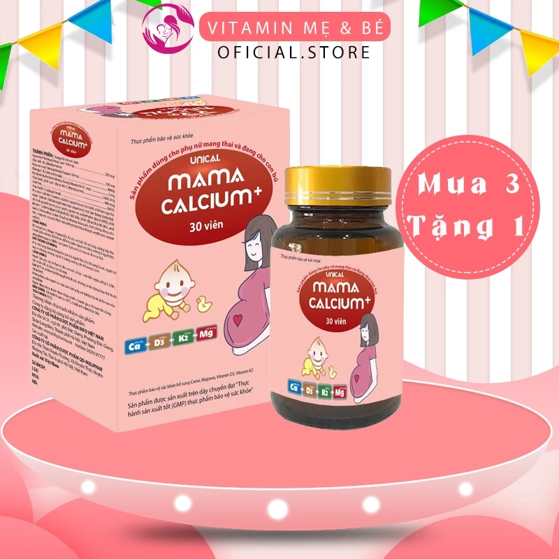 <CANXI HỮU CƠ> Unical Mama 150g giúp mẹ bổ sung canxi cho bà bầu và mẹ sau sinh - VITAMIN MẸ và BÉ