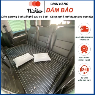 Nệm ô tô dạng treo không cần bơm, đệm ô tô kiên giường ngủ ô tô 7 lớp dày dặn