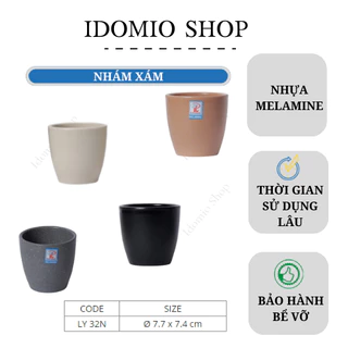 Ly Nhựa Melamine Kiểu Lùn Nhám 200ml