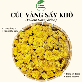 Hoa Cúc Vàng khô ( hoa to không vụn) hoa cúc nấu sâm bông cúc, phối trà thảo mộc, trà hoa cúc an thần dể ngủ ngủ ngon