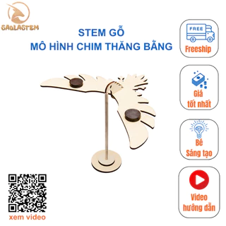 Đồ chơi STEM - Bộ lắp ráp mô hình Chim Thăng Bằng - STEM Khoa Học, Giáo Dục, Trí Tuệ.