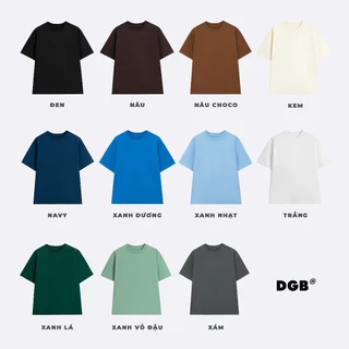 Tee Basic trơn DGB® Áo thun T-shirt 100% cotton 250gsm, co giãn 2 chiều - Local brand Dragonbyboi