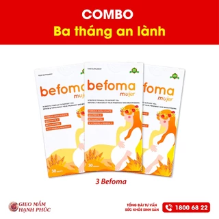 COMBO 3 Tháng an lành - 3 Hộp vitamin bổ bầu Befoma