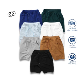 Quần short nam trơn màu basic đơn giãn PUNDO HOMME chất thun xốp cao cấp dễ phối QSPD017