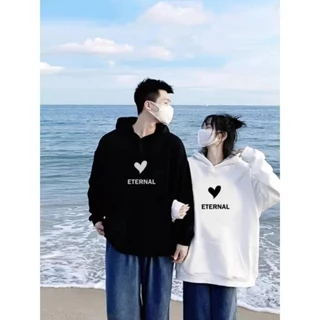 Áo đôi(Giá/01 Áo) HOODIE HEART ETERNAL UNISEX tay dài rộng phong cách Hàn Quốc thời trang nam nữ