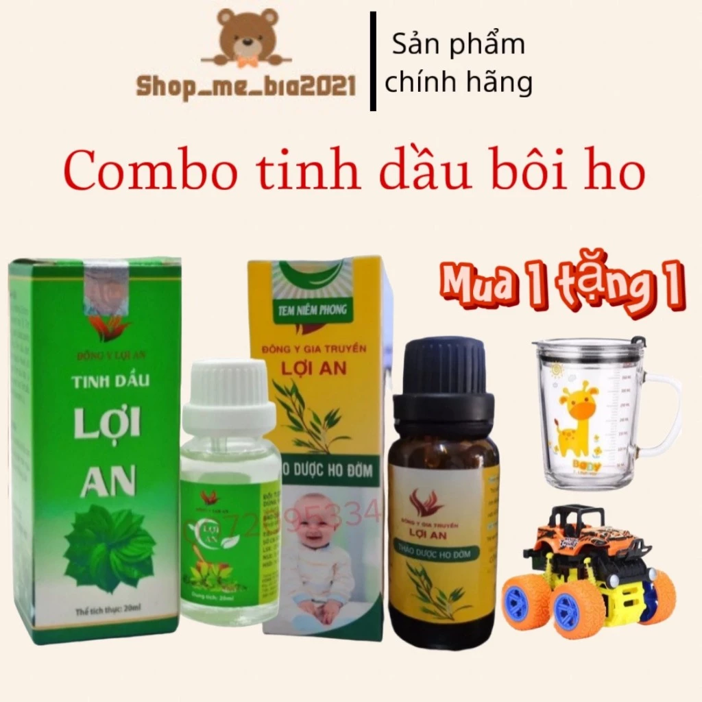 Combo Tinh dầu Lợi An và ho đờm Lợi An an toàn cho cả trẻ sơ sinh