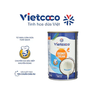 Nước cốt dừa tươi nguyên chất 400 mL Combo 10 lon