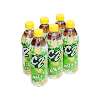 Lốc 6 chai trà xanh C2 Freeze dưa lưới bạc hà 445ml