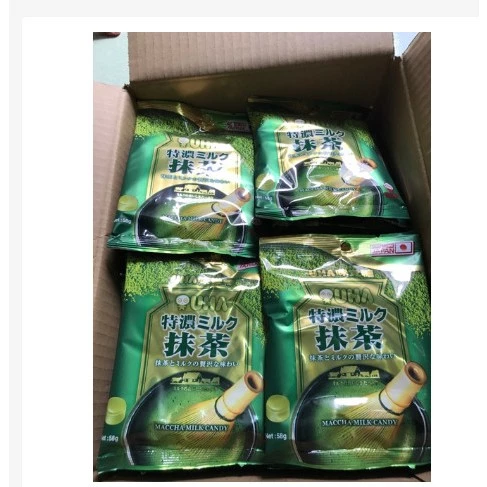 [Giá Sỉ] Thùng 24 gói kẹo trà xanh UHA Nhật Bản ăn là nghiền
