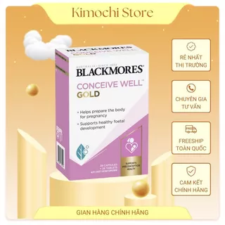 Viên uống tăng khả năng thụ thai, bổ trứng Blackmores Conceive Well Gold 56 viên date mới