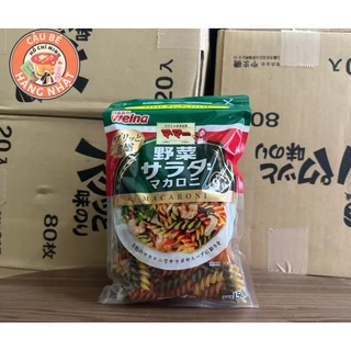 Nui xoắn rau củ tổng hợp Nissin Nhật Bản 150gram cho bé 9 tháng