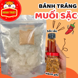 Combo bánh tráng muối sặc sốt tắc hành phi