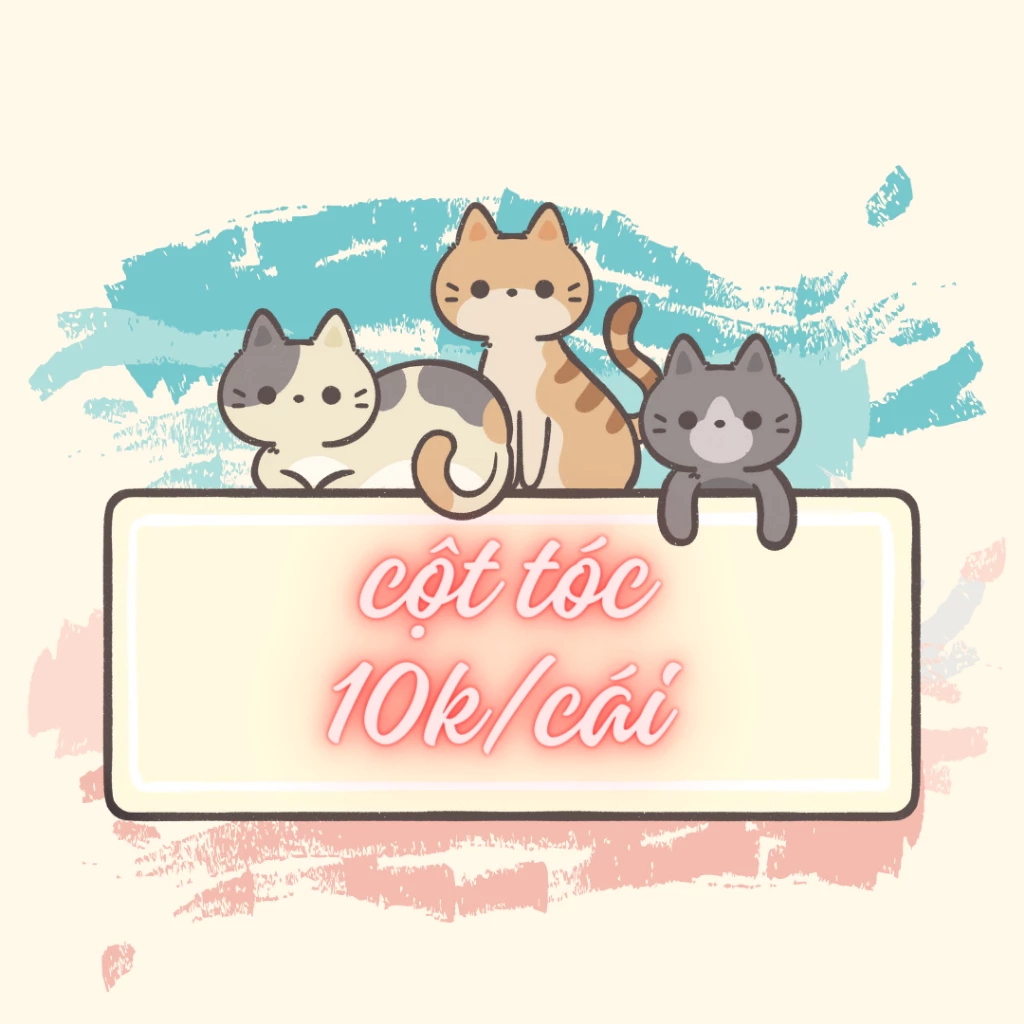 🎀 DÂY CỘT TÓC ĐÍNH CHARM  ⚡HỎA TỐC⚡ MEOINDAHOUSE
