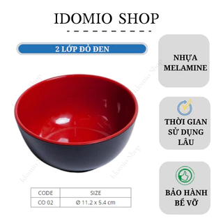 Chén Cơm Nhựa Melamine 2 Lớp Cao Cấp - CO02