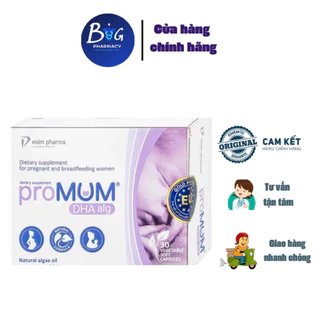 Viên uống proMUM DHA Alg bổ sung DHA cho phụ nữ có thai và cho con bú (3 vỉ x 10 viên)