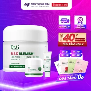 Kem dưỡng ẩm phục hồi Dr.G Red Blemish Clear Soothing Cream 50/70ml PP bởi Shinjiru