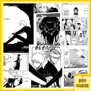 Siêu rẻ combo 100 giấy dán tường anime bleach manga wall có keo mặt sau