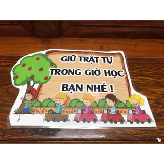 Giữ trật tự trong lớp khổ a3