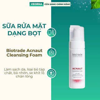 Sữa Rửa Mặt Dạng Bọt Cho Da Dầu Mụn Biotrade Acnaut Cleansing Foam - 150ml