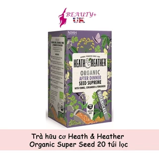 Trà hữu cơ Heath & Heather Organic After Dinner Super Seeds 20 túi lọc