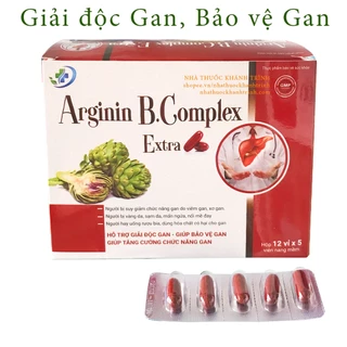 Giải độc gan Arginin B-Complex Extra - bảo vệ tế bào gan (60 viên)