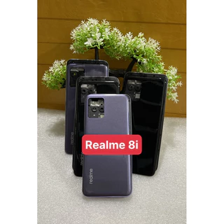 Vỏ thay thế điện thoại Realme 8i full bộ có luôn khay sim và kính camera sau hàng chuẩn giá tốt