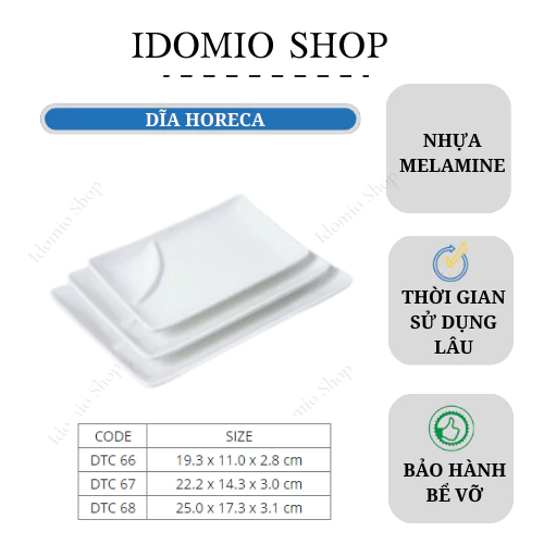 Dĩa Nhựa DTC  Melamine Horeca Cao Cấp