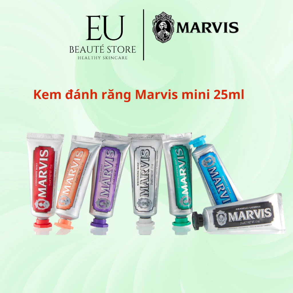 Kem Đánh Răng Marvis Classic mini 25ml, Mùi Vị Hài Hòa, Cảm Giác Tươi Mát, Răng Nướu Chắc Khỏe,Ramdom màu ngẫu nhiên