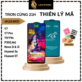 Kính Cường Lực Huawei Y7 Y9 Y9s P30 P30 Lite Nova 2i 3i 3e 7i 5T Full màn hình màn trong suốt độ bền cao tặng bộ dán