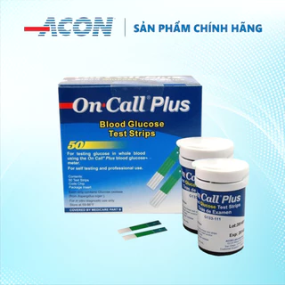 Que thử đường huyết ACON On Call Plus, On Call EZ II - Hộp 50 que - vỉ 25 que