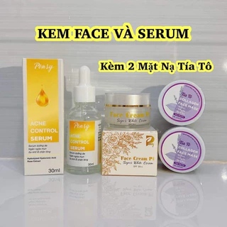 COMBO KEM FACE P1 PONRY DƯỠNG DA TRẮNG HỒNG & SERUM HA CẤP ẨM CHÍNH HÃNG PONRY (TẶNG KÈM QUÀ)