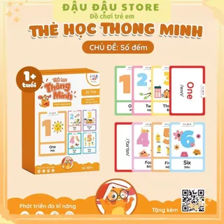 Thẻ học thông minh Mini Flashcard song ngữ Anh - Việt nhiều chủ đề cho bé lựa chọn Đậu Đậu Store