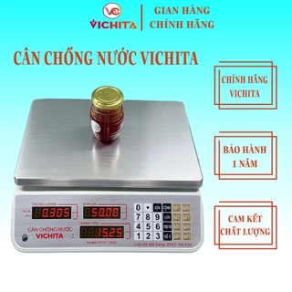 Cân Điện Tử 30kg/5g Tính Tiền Chống Nước VICHITA - V600 Chính Hãng, Phím Tiếng Việt