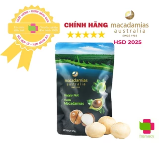 Hạt macca Macadamias Australia, Úc (225g) nguyên vỏ giúp đẹp da, giảm cholesterol, tốt cho tim mạch