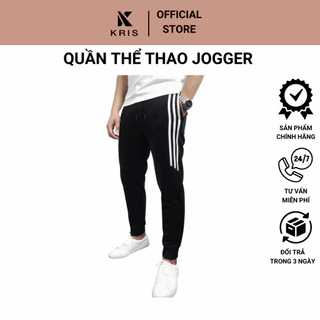 [Voucher Video 50%] Quần thể thao nam QN19 quần jogger đen dài vải poly cao cấp co dãn 4 chiều - KRIS