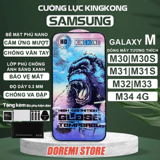 Kính cường lực Samsung M30 M30S M31 M31S M32 M32 5G M33 M34 4G New Kingkong full màn, miếng dán bảo vệ toàn màn hình