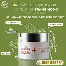 Kem dưỡng trắng da nhân sâm kết hợp vitamin The nature book